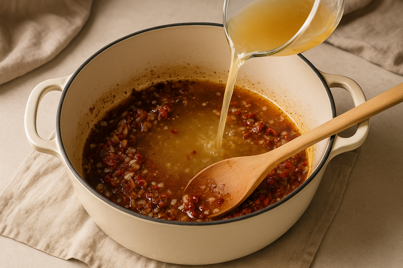 3. Deglaze and Simmer image